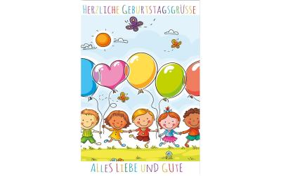 B+C Glückwunschkarte Kindergeburtstag