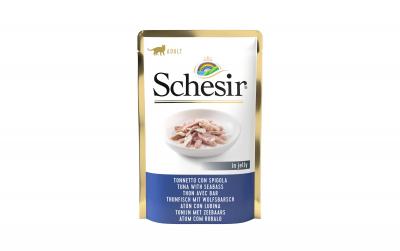 Schesir Cat Thunfisch,Wolfsbarsch Gelée 85g