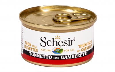 Schesir Cat Thunfisch, Garnelen Gelée 85g