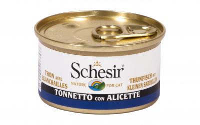 Schesir Cat Thunfisch, Sardellen Brühe 85g