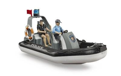 Polizei-Schlauchboot