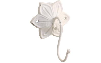 Chic Antique Wandhaken Blume, Antique Créme