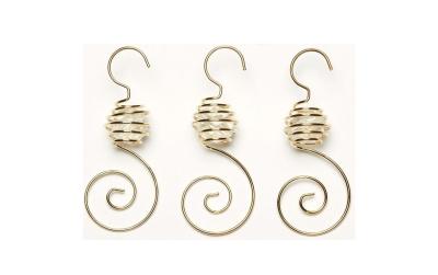 Inge Spiralhänger, gold, 6 Stk.
