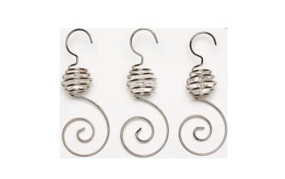 Inge Spiralhänger, silber, 6 Stk.