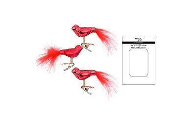 Inge Weihnachtskugel Vogel, Merry Red