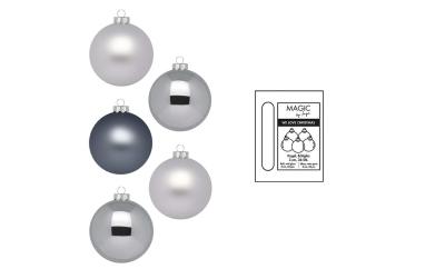 Inge Weihnachtskugel, Hazy Grey, 24 Stk.