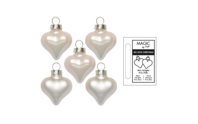 Inge Weihnachtskugel Herz, Champagne