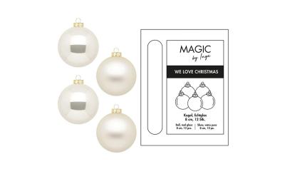 Inge Weihnachtskugel, Champagne, 12 Stk.