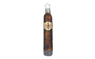 Inge Weihnachtskugel Zigarre braun,