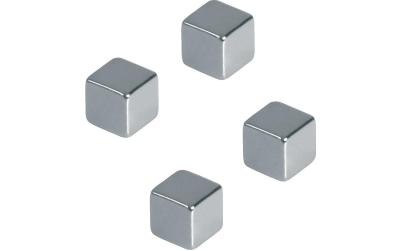 FRANKEN Würfelmagnet, 10 x 10 mm, silber