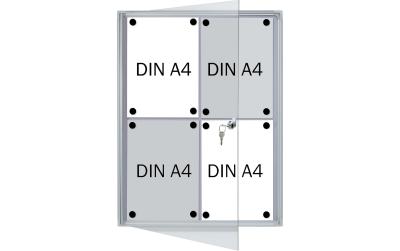 FRANKEN Schaukasten X-tra!Line für 4x A4