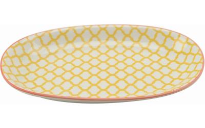 Haynan Ovale Platte gelb L 23.5 cm