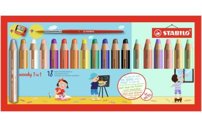 STABILO Woody 3in1 Pastell 18er Etui