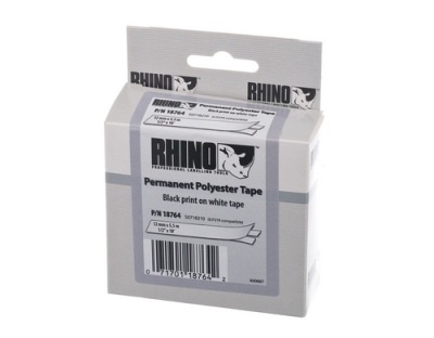Dymo Rhino ID2 Schriftband, Polyester,weiss