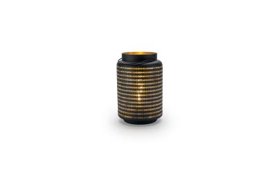 STT LED Glas Cozy Lantern M black