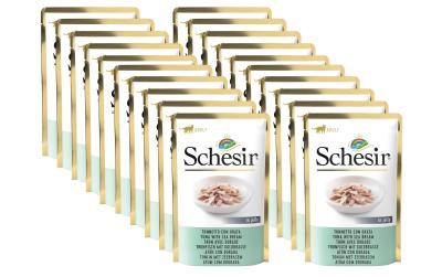 Schesir Cat Thunfisch, Goldbrasse Gelée Kit