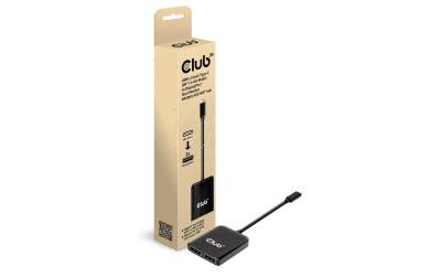 Club 3D,USB Typ-C 3.2 MST Hub auf DP+Dual M