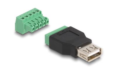 Delock USB2.0 Typ-A Buchse-Terminalblock