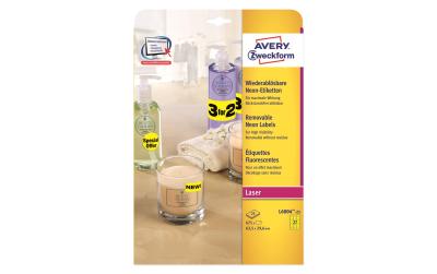 AZ Laser-Etiketten neon, 675 Stk