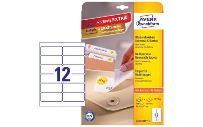 AZ Universal-Etiketten non-perm., 1200 Stk