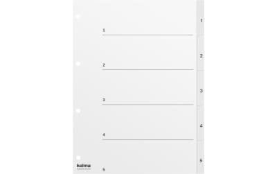 Kolma Zahlen-Register A4 KolmaFlex weiss