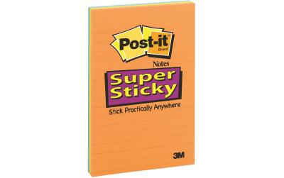 Post-it Haftnotizen Super Sticky liniert