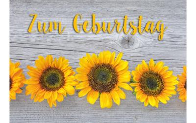 Natur Verlag Geburtstagskarte, Sonnenblumen