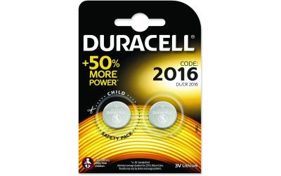 Duracell Lithium CR2016, 2 Stk