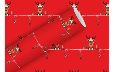 B+C Geschenkpapier Little Rudy rot