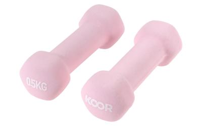 KOOR Kurzhantel 0.5 kg rosa