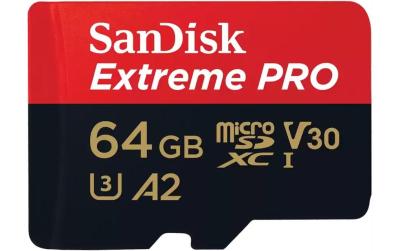 SanDisk microSDXC Card Extreme Pro 64GB