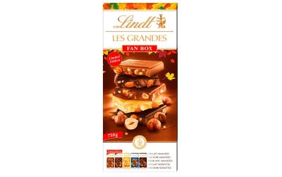 Lindt LES GRANDES Tafelschokolade Fan Box