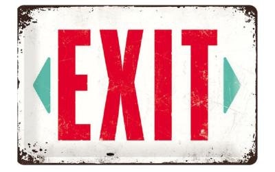 Nostalgic Art Schild Exit