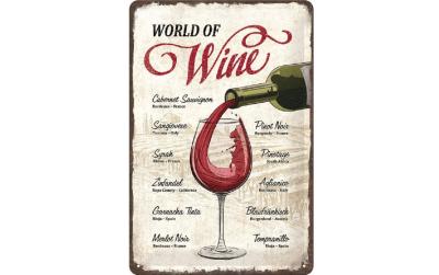 Nostalgic Art Schild World of Wine