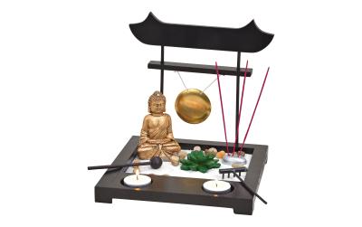 G. Wurm Zen-Set Buddha mit Gong