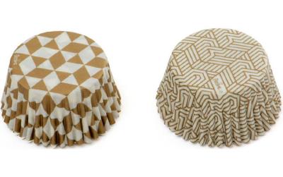 Decora Backförmchen Geometrische Form gold