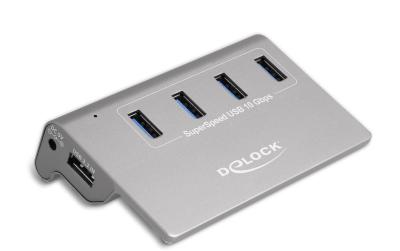 Delock externer USB 3.2 Hub 4 Ports, Typ-A