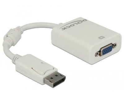 Monitoradapter DP zu VGA-Bu weiss