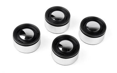 RC4WD Analog 1.9 Alu CAP Wheels Black