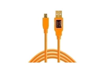 USB 2.0 to Mini-B 5-Pin, 1.8m, Orange