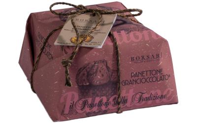 Panettone mit Schokolade und Haselnuss