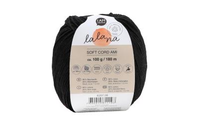 lalana Wolle Soft Cord Ami black