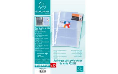 Exacompta Sichthülle A4 für Visitenkarten