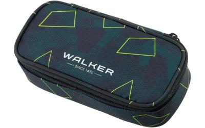 Walker Etui Pencil Box Green Polygon