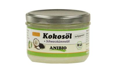 Anibio Kokosöl + Schwarzkümmelöl 200ml