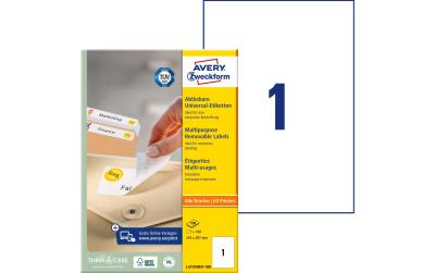 Avery Zweckform Etik. 210x297mm wiederab.