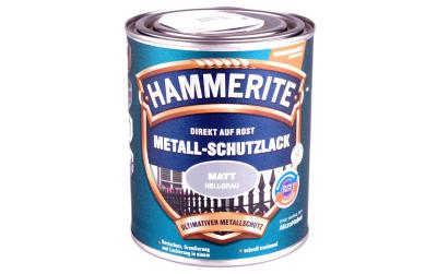 Hammerite Metall-Schutzlack matt hellgrau