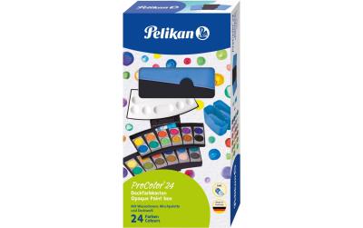 Pelikan Deckfarbkasten Schwarz + Blau