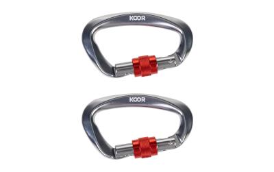 KOOR Karabiner 25kN dark silver 2 Stk.