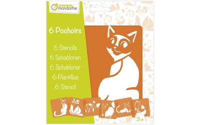 Avenue Mandarine Schablonen Set Katzen